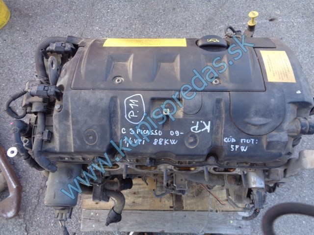 motor na citroen c3 picasso, 1,6vvti, 81kw, 5FW, REZERVOVANÉ DO 26.10.2023